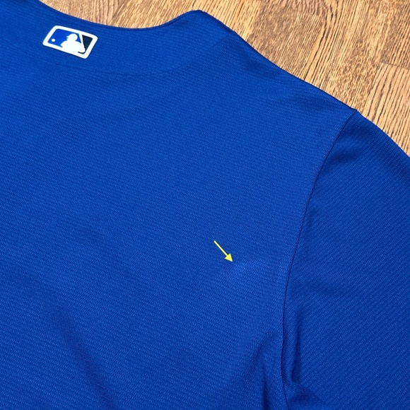 Majestic Toronto Blue Jays 2015 2016 Blue Coolbase MLB Jersey Mens 2XL - Picture 11 of 14